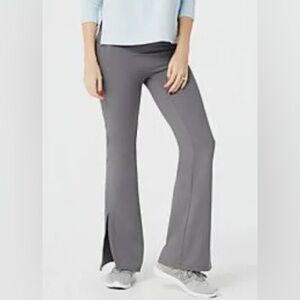 Zuda Women's Pants Sz Large Petite Yoga Pant Gray